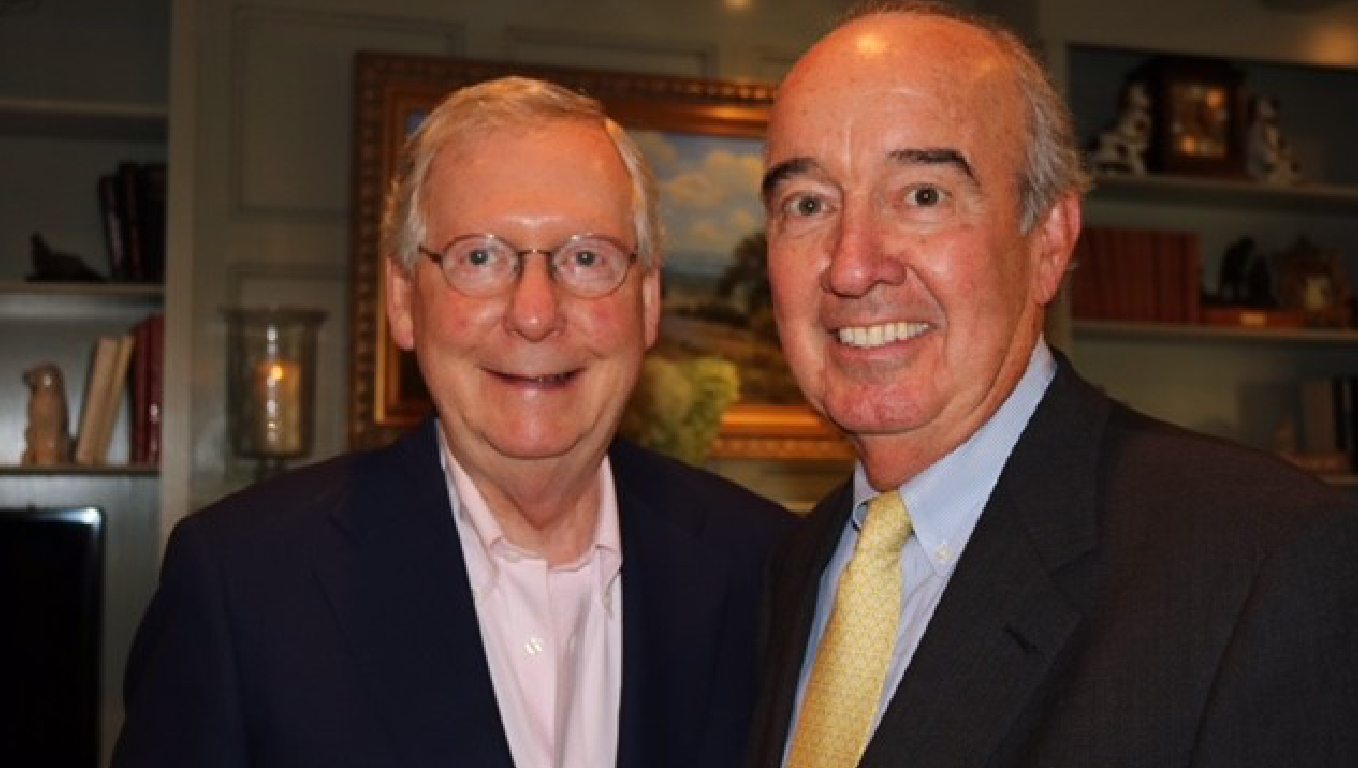 Mike Mountjoy, BiF Chairman, and US Senate Majority Leader Mitch McConnell of Kentucky